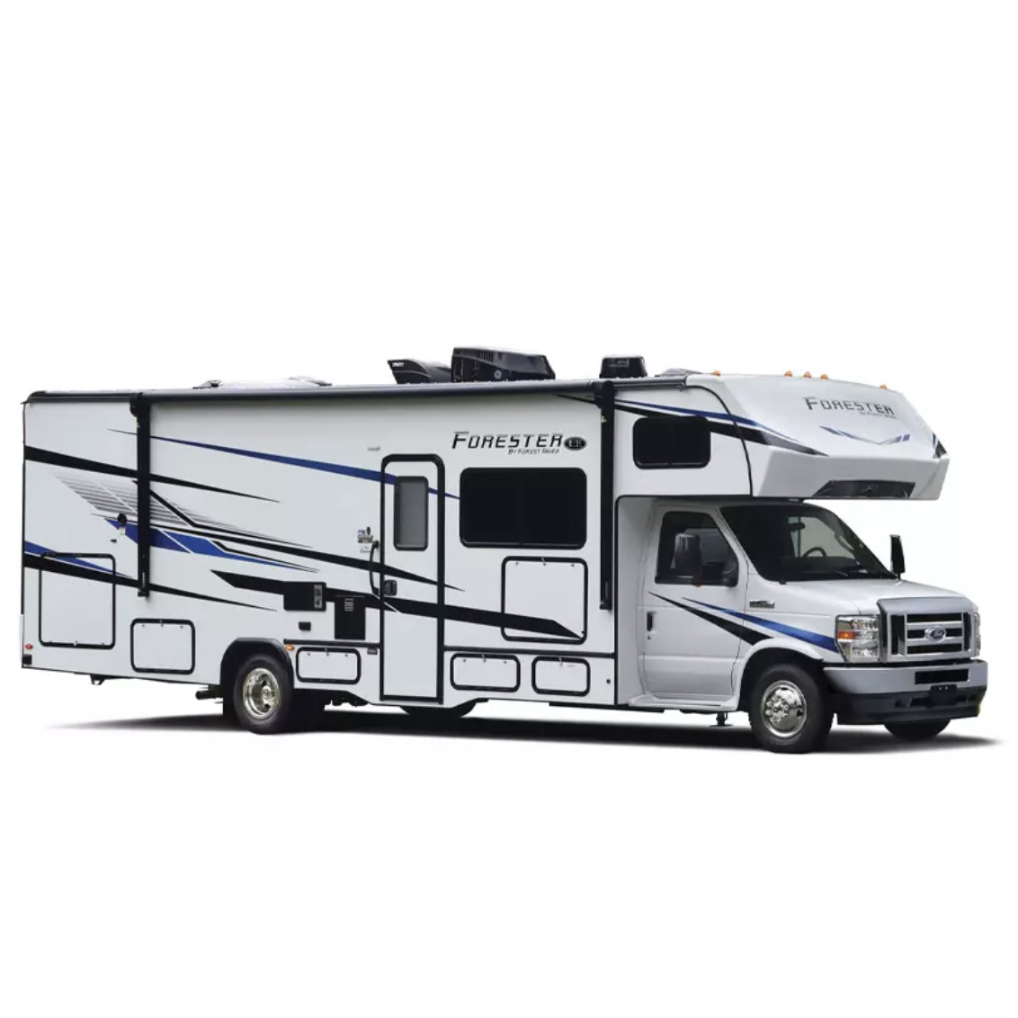 Forest River Forester RV with white background.